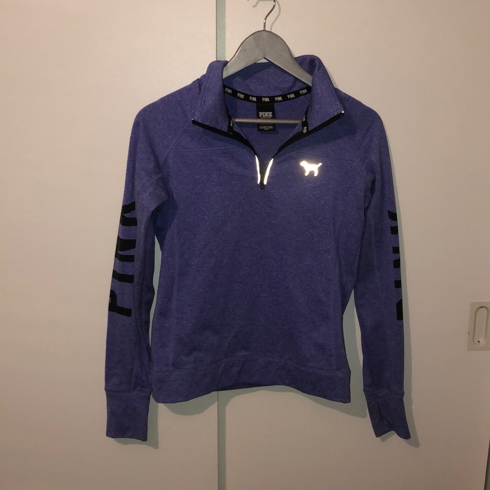 Pink quarter zip top